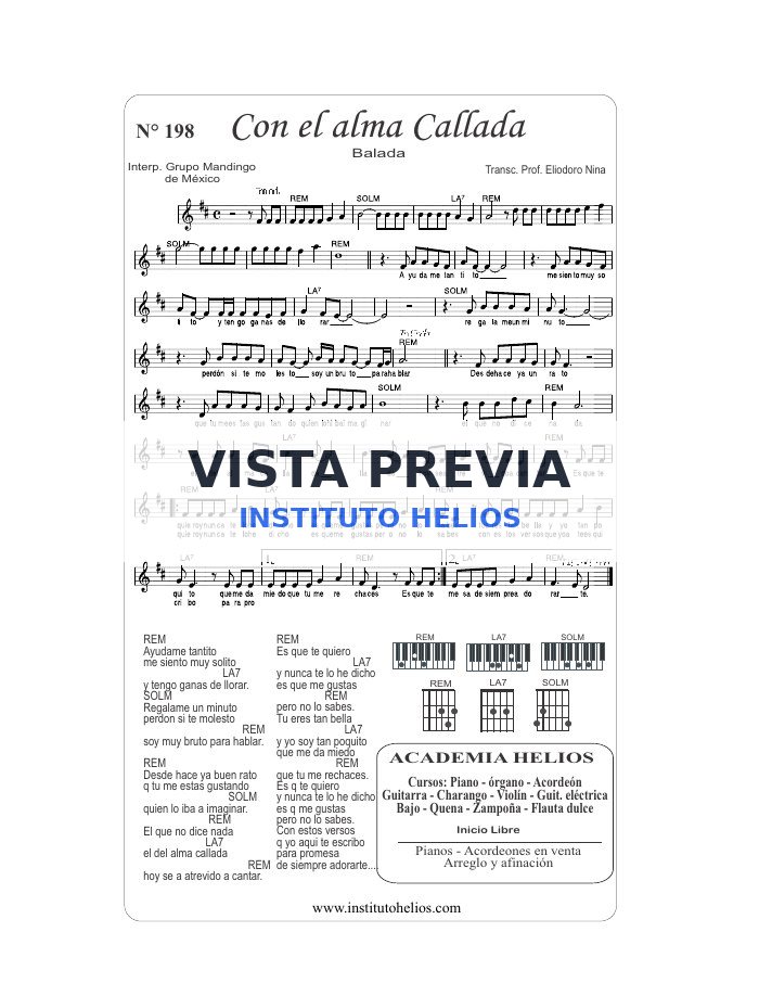 Vista previa de Con el alma callada